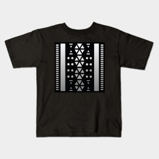 “Dimensional Knowledge (1)” - V.1 Grey - (Geometric Art) (Dimensions) - Doc Labs Kids T-Shirt